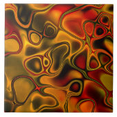 Geschmolzene Schokoladen-Fliese Fliese (Vorderseite)