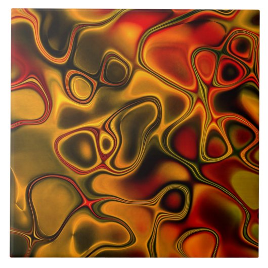 Geschmolzene Schokoladen-Fliese Fliese (Vorderseite)