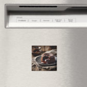 Geschmolzene Schokoladen-Lava-Nachspeise-Kunst Magnet (In Situ (Geschirrspüler))