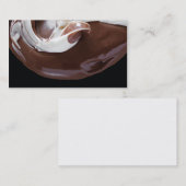 geschmolzene Schokoladen-Visitenkarte Visitenkarte (Vorne/Hinten)