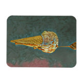 Geschmolzene Schokoladeneiscreme-Waffel Magnet (Horizontal)