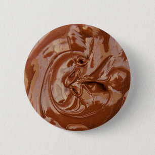 Geschmolzene Schokoladentextur Button