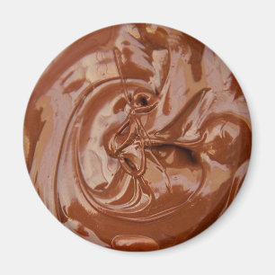 Geschmolzene Schokoladentextur Magnet