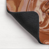 Geschmolzene Schokoladentextur Mousepad (Ecke)