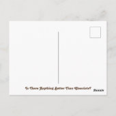 Geschmolzene Schokoladentextur Postkarte (Rückseite)