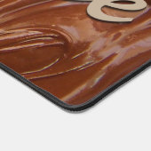 Geschmolzene Schokoladentextur Schreibtischunterlage (Ecke)