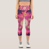 Geschmolzene Süßigkeiten Capri Leggings (Vorderseite)