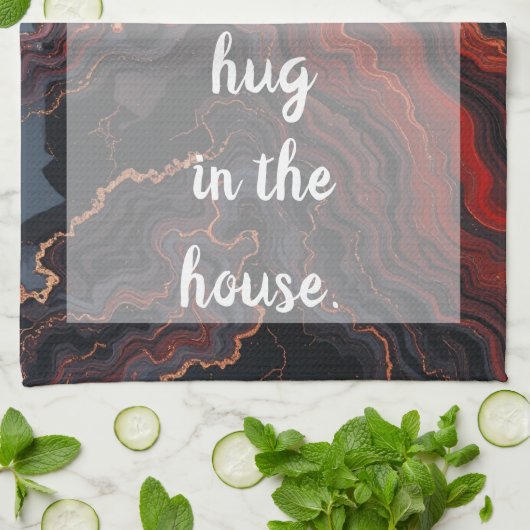 Geschmolzene Venen - weiß Geschirrtuch (Gefaltet)