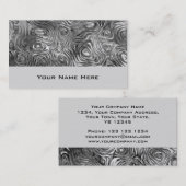 Geschmolzene Visitenkarte grau (Vorne/Hinten)