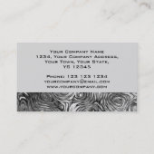 Geschmolzene Visitenkarte grau (Rückseite)