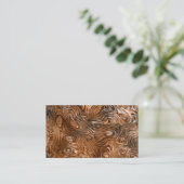 Geschmolzene Visitenkarte "Kupfer" schwarz (Stehend Vorderseite)