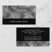 Geschmolzene Visitenkarte schwarz (Vorne/Hinten)