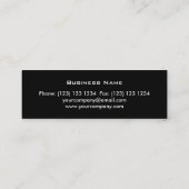 Geschmolzene Visitenkarte schwarz (Rückseite)