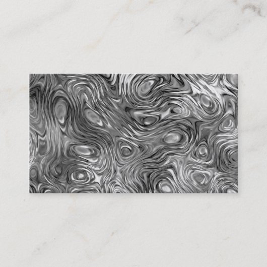 Geschmolzene Visitenkarte schwarz (Vorderseite)