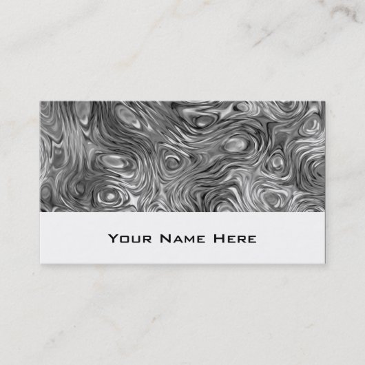 Geschmolzene Visitenkarte weiß (Vorderseite)