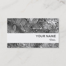 Geschmolzene Visitenkarte, weißer Streifen