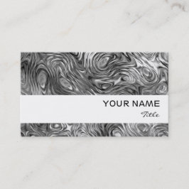 Geschmolzene Visitenkarte, weißer Streifen Visitenkarte