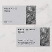 Geschmolzene Visitenkartenseite grau Visitenkarte (Vorne/Hinten)