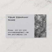 Geschmolzene Visitenkartenseite grau Visitenkarte (Rückseite)