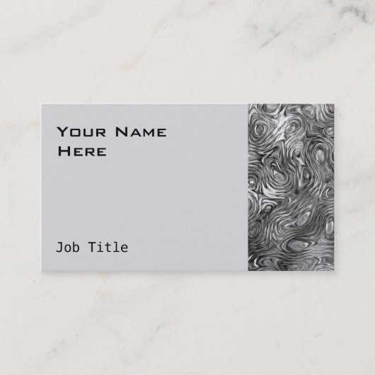 Geschmolzene Visitenkartenseite grau Visitenkarte (Vorderseite)
