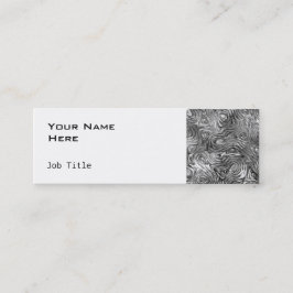 Geschmolzene Visitenkartenseite, schwach weiß Mini Visitenkarte