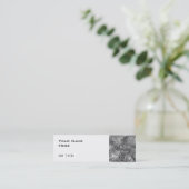 Geschmolzene Visitenkartenseite, schwach weiß Mini Visitenkarte (Stehend Vorderseite)