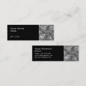 Geschmolzene Visitenkartenseite schwarz Mini Visitenkarte (Vorne/Hinten)