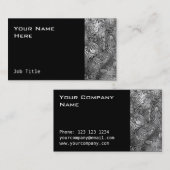 Geschmolzene Visitenkartenseite schwarz Visitenkarte (Vorne/Hinten)