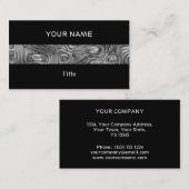 Geschmolzene Visitenkartenstreifen schwarz Visitenkarte (Vorne/Hinten)