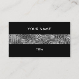 Geschmolzene Visitenkartenstreifen schwarz Visitenkarte