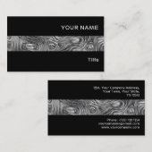 Geschmolzene Visitenkartenstreifen schwarz Visitenkarte (Vorne/Hinten)