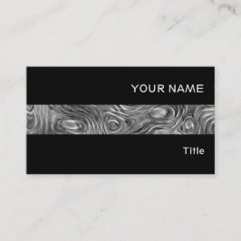 Geschmolzene Visitenkartenstreifen schwarz Visitenkarte