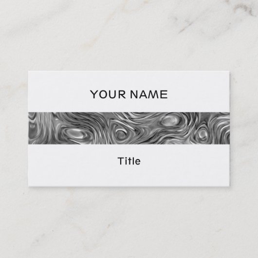 Geschmolzene Visitenkartenstreifen, weiß Visitenkarte (Vorderseite)