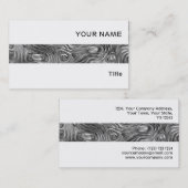 Geschmolzene Visitenkartenstreifen weiß Visitenkarte (Vorne/Hinten)