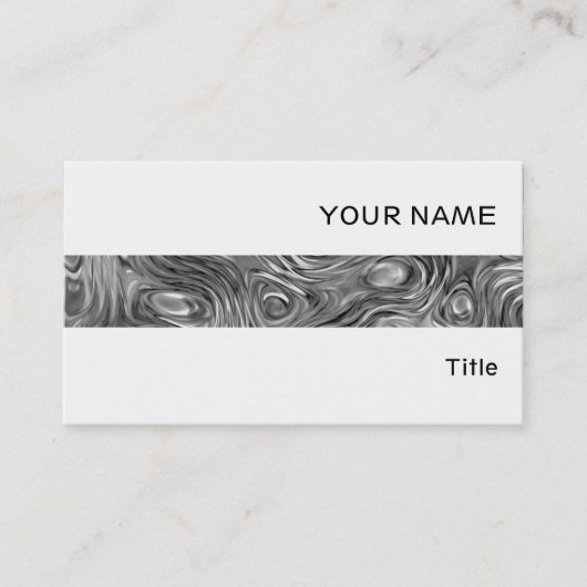 Geschmolzene Visitenkartenstreifen weiß Visitenkarte (Vorderseite)