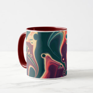 Geschmolzene Wellen in Mitternachtsbewegung Tasse