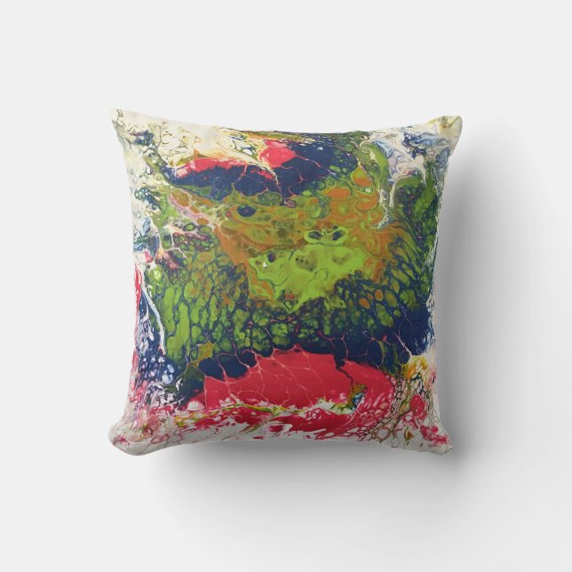 Geschmolzene Zeichenstift-Reihe - Acryl gießen Kissen (Vorderseite)