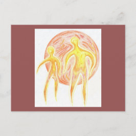 Geschmolzene Zeit / Außerirdischen / Planet Art SF Postkarte