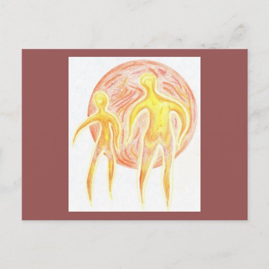 Geschmolzene Zeit / Außerirdischen / Planet Art SF Postkarte (Vorderseite)