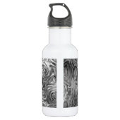 Geschmolzener Aluminium weiß Edelstahlflasche (Rückseite)