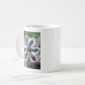 Geschmolzener Crayon-Blumendesign Kaffeetasse (Vorderseite Links)