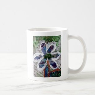 Geschmolzener Crayon-Blumendesign Kaffeetasse
