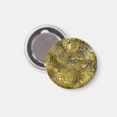 Geschmolzener "Gold"-Magnet rund Magnet (Vorderseite/Rückseite)