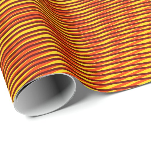 Geschmolzener Goldeffekt Moiré-Streifen - Abstrakt Geschenkpapier (Rolleneckpunkt)