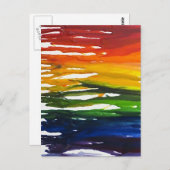 Geschmolzener Krebs auf Leinwand Postkarte (Vorne/Hinten)