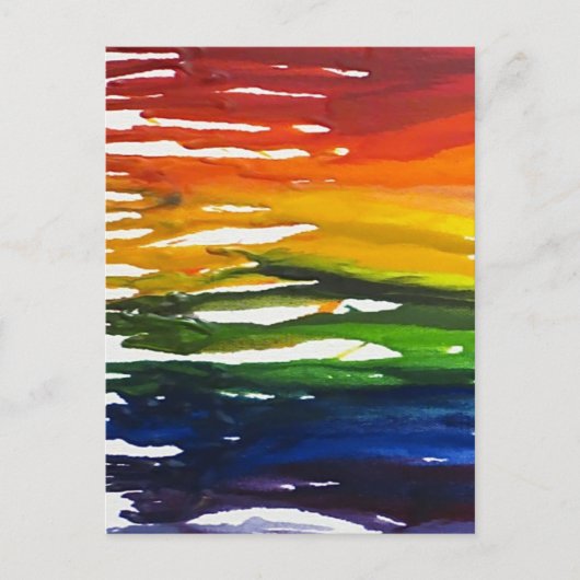 Geschmolzener Krebs auf Leinwand Postkarte (Vorderseite)