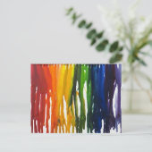 Geschmolzener Krebs auf Leinwand Postkarte (Stehend Vorderseite)