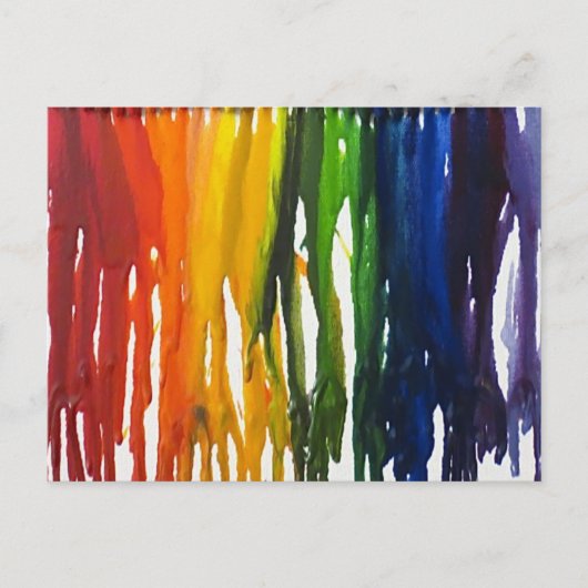 Geschmolzener Krebs auf Leinwand Postkarte (Vorderseite)