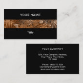 Geschmolzener "Kupfer"-Druckstreifen schwarz auf d Visitenkarte (Vorne/Hinten)