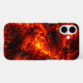 Geschmolzener Lavastrom Vulkan Abstrakt Case-Mate iPhone Hülle (Rückseite (Horizontal))